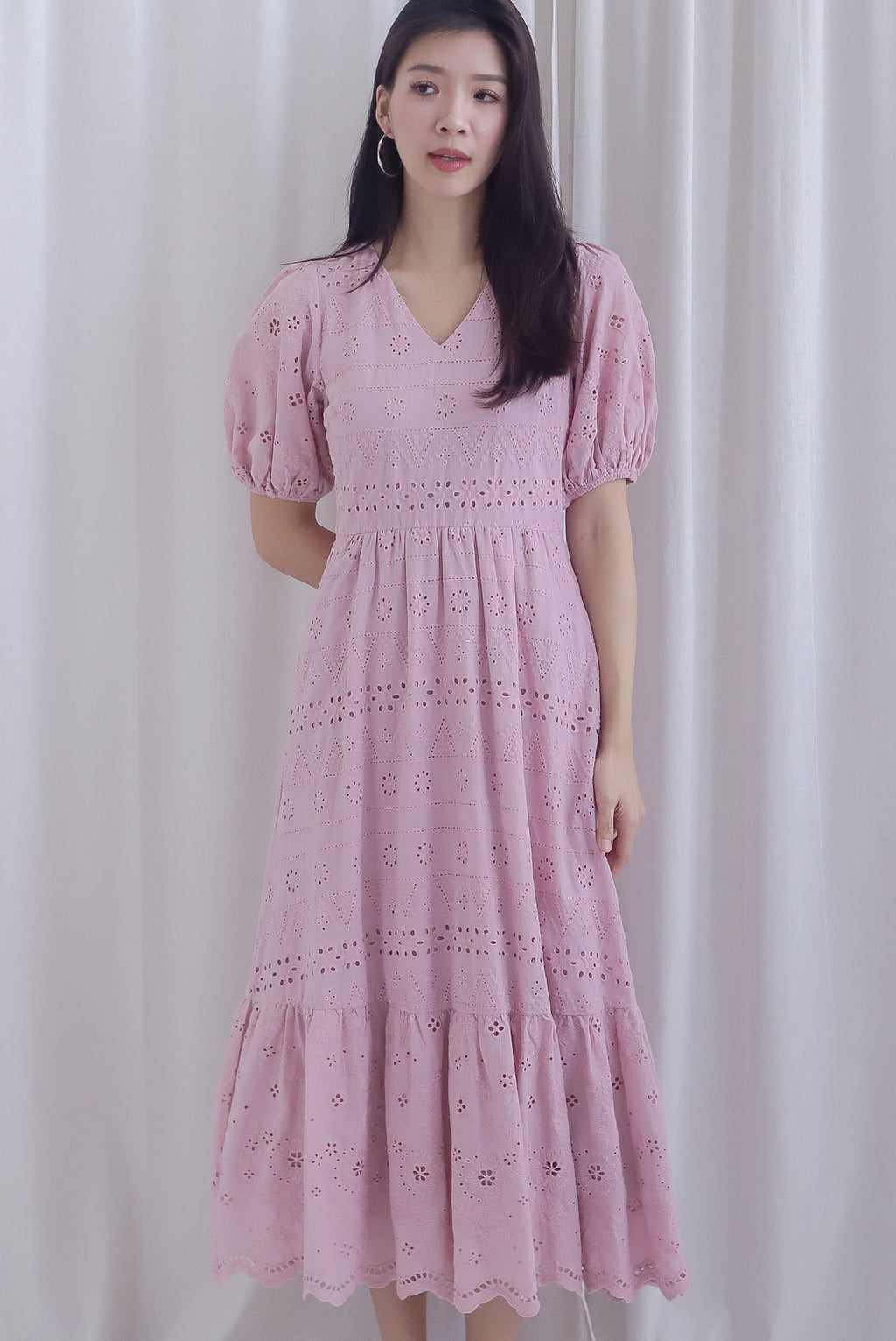 Juliette Midi Dress - Pink