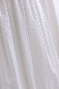 Amethyst Embossed Poofy Midi Skirt In White