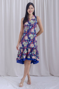 Ardisia Reversible Hi Lo Mermaid Dress In Blue