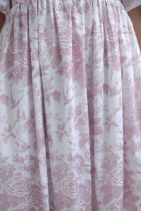 [BY TDC LABEL] Basha Tiered Puffy Sleeve Maxi Dress In Mauve Pink