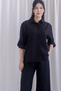 Becca Oversized Shirt In Black