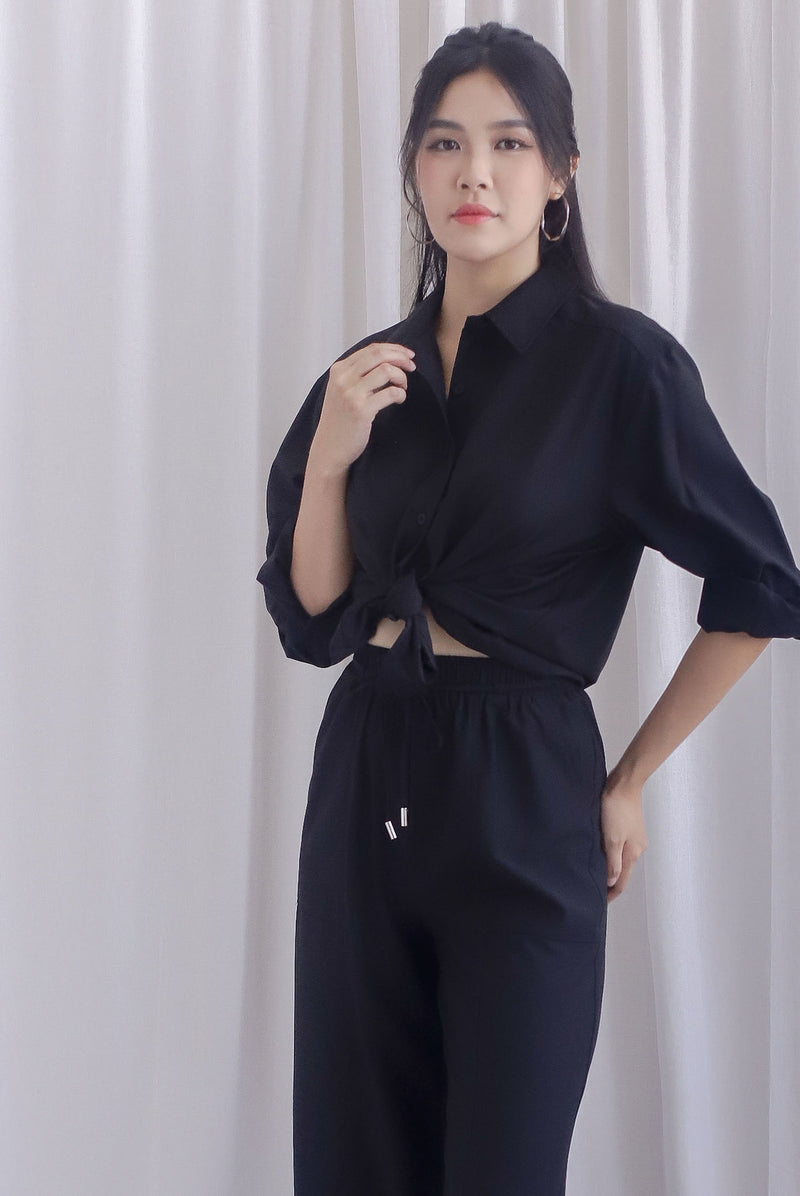 Becca Oversized Shirt In Black