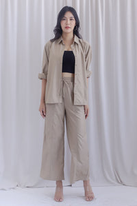 Becca Relaxed Pants In Khaki