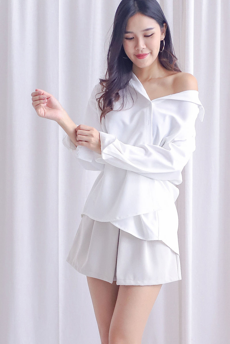 Brylee Multi-Way Shirt In White