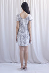 Carmela Porcelain Puffy Sleeves babydoll Dress In Black