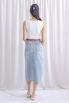Ruperta Padded Cropped Square Neck Top In White
