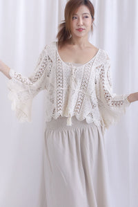 Clover Tassel Crochet Throwover