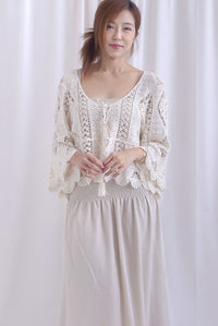 Clover Tassel Crochet Throwover