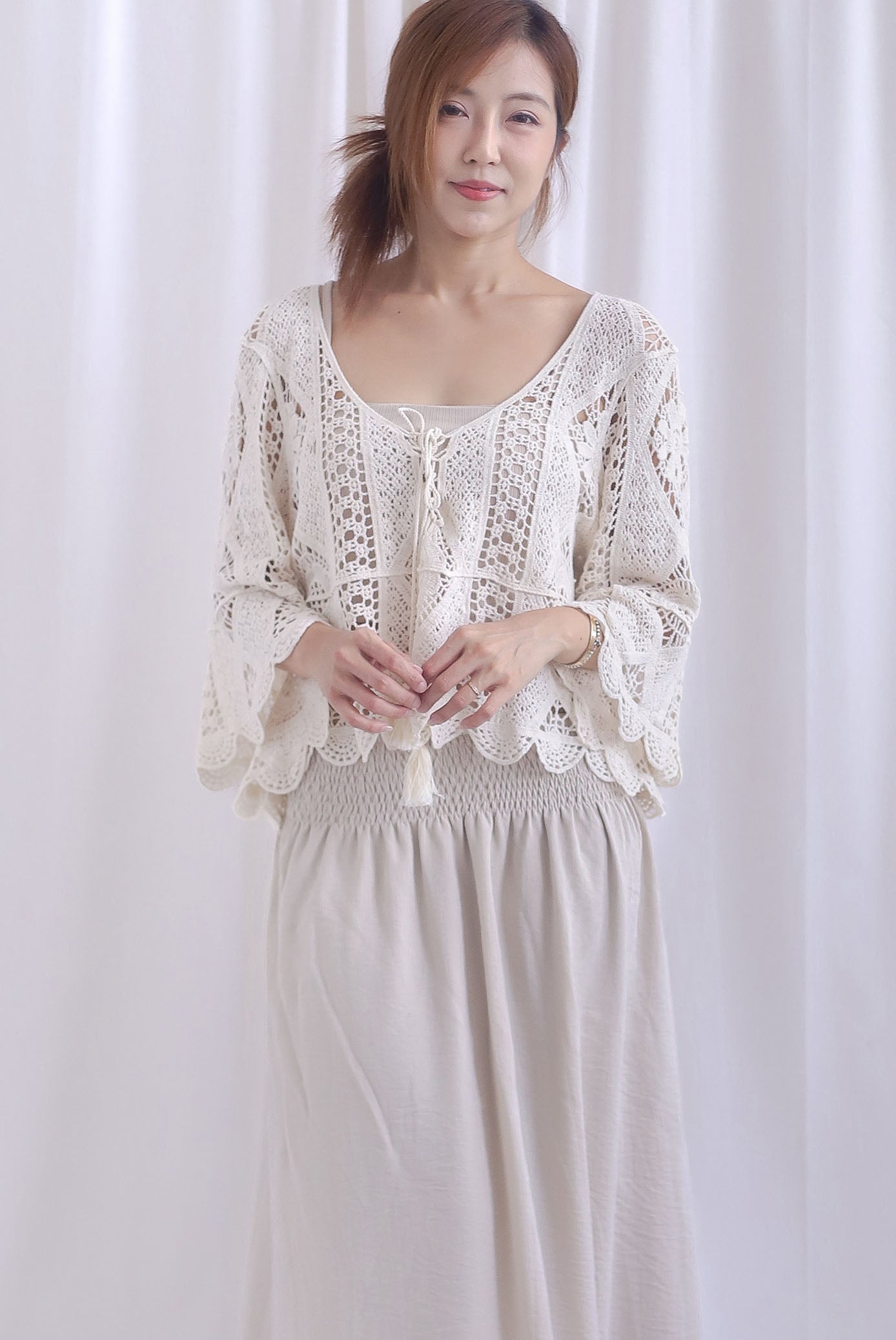 Clover Tassel Crochet Throwover
