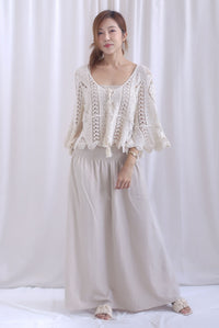 Clover Tassel Crochet Throwover