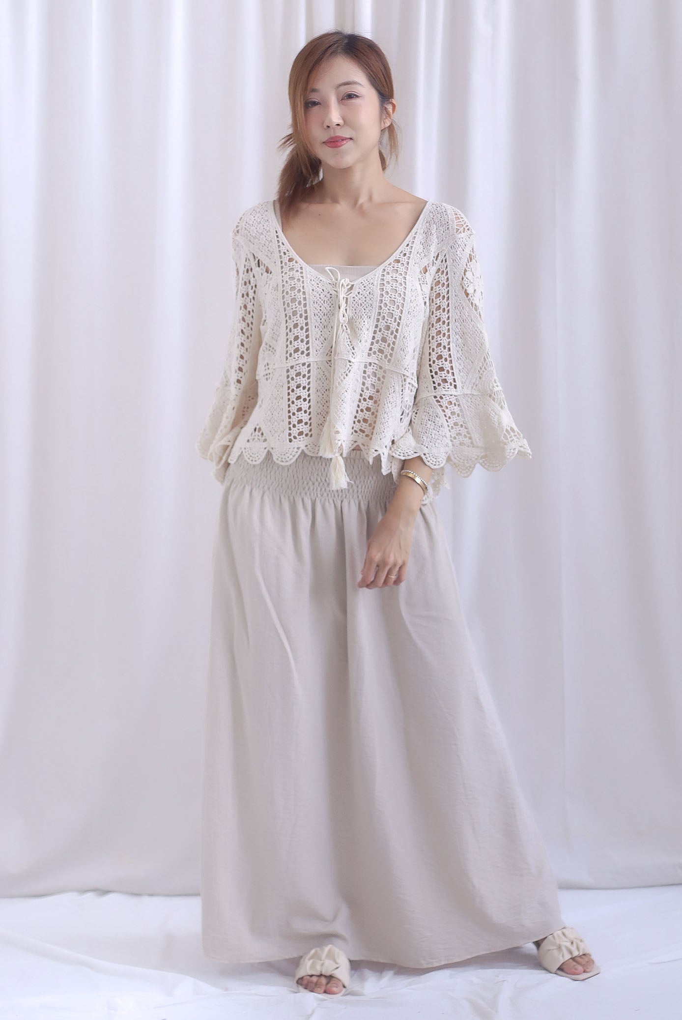 Clover Tassel Crochet Throwover