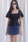 Dorothy Multi Way Smocked Top In Black