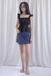 Dorothy Multi Way Smocked Top In Black