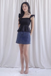 Dorothy Multi Way Smocked Top In Black