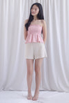 Dorothy Multi Way Smocked Top In Pink