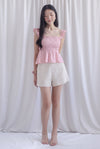 Dorothy Multi Way Smocked Top In Pink