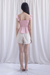 Dorothy Multi Way Smocked Top In Pink