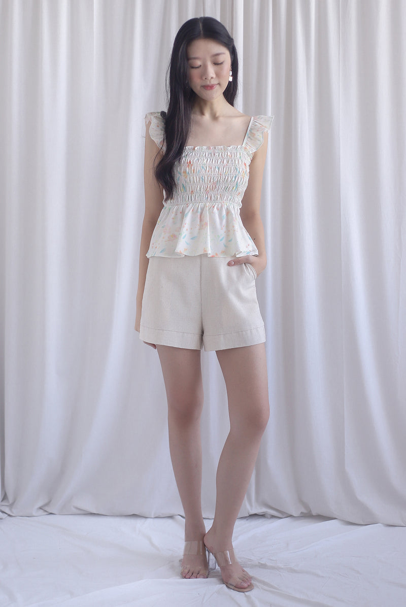 Dorothy Multi Way Smocked Top In Sweet Floral