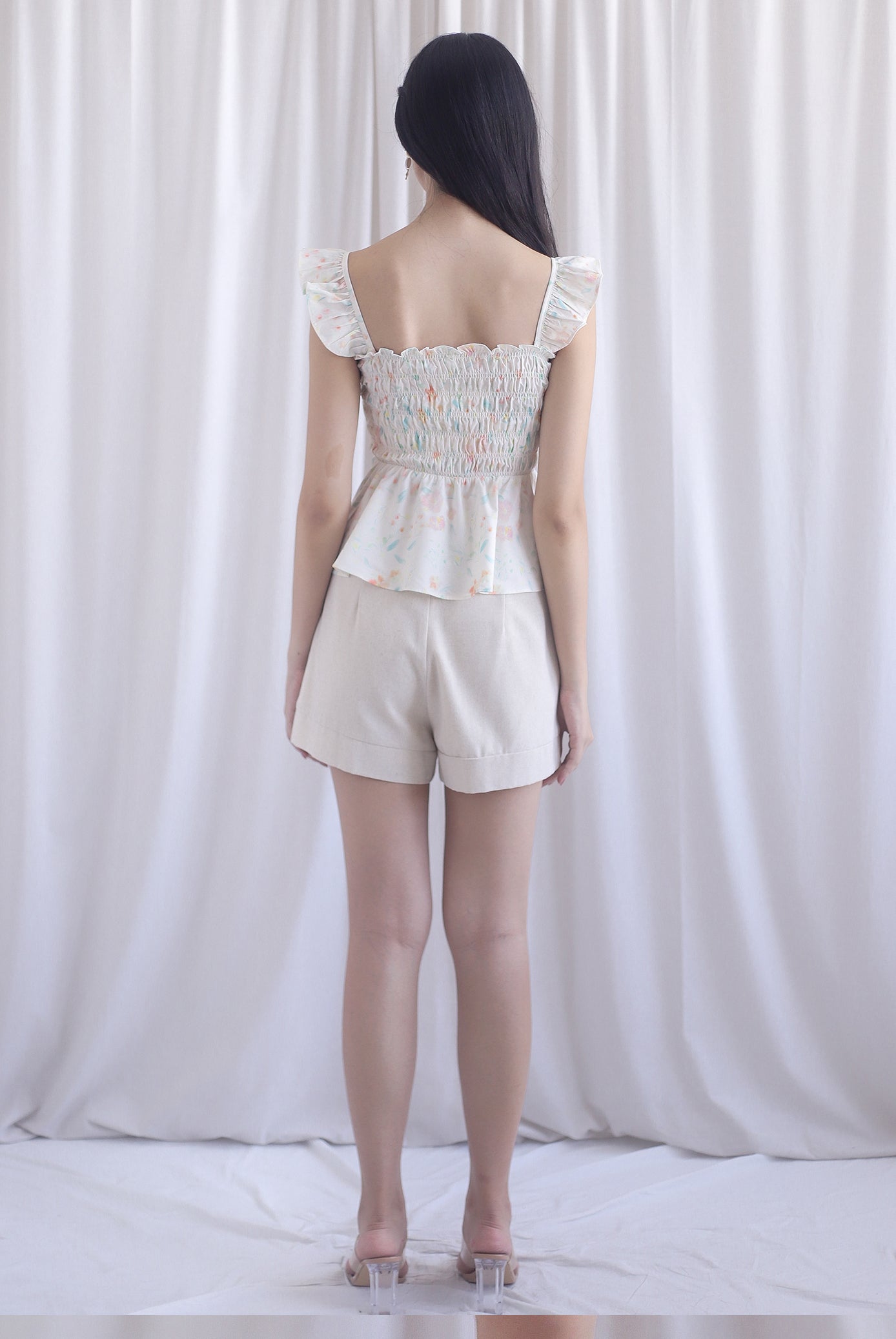 Dorothy Multi Way Smocked Top In Sweet Floral
