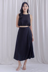 Ember Balloon Maxi Skirt In Black