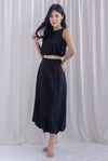 Ember Balloon Maxi Skirt In Black