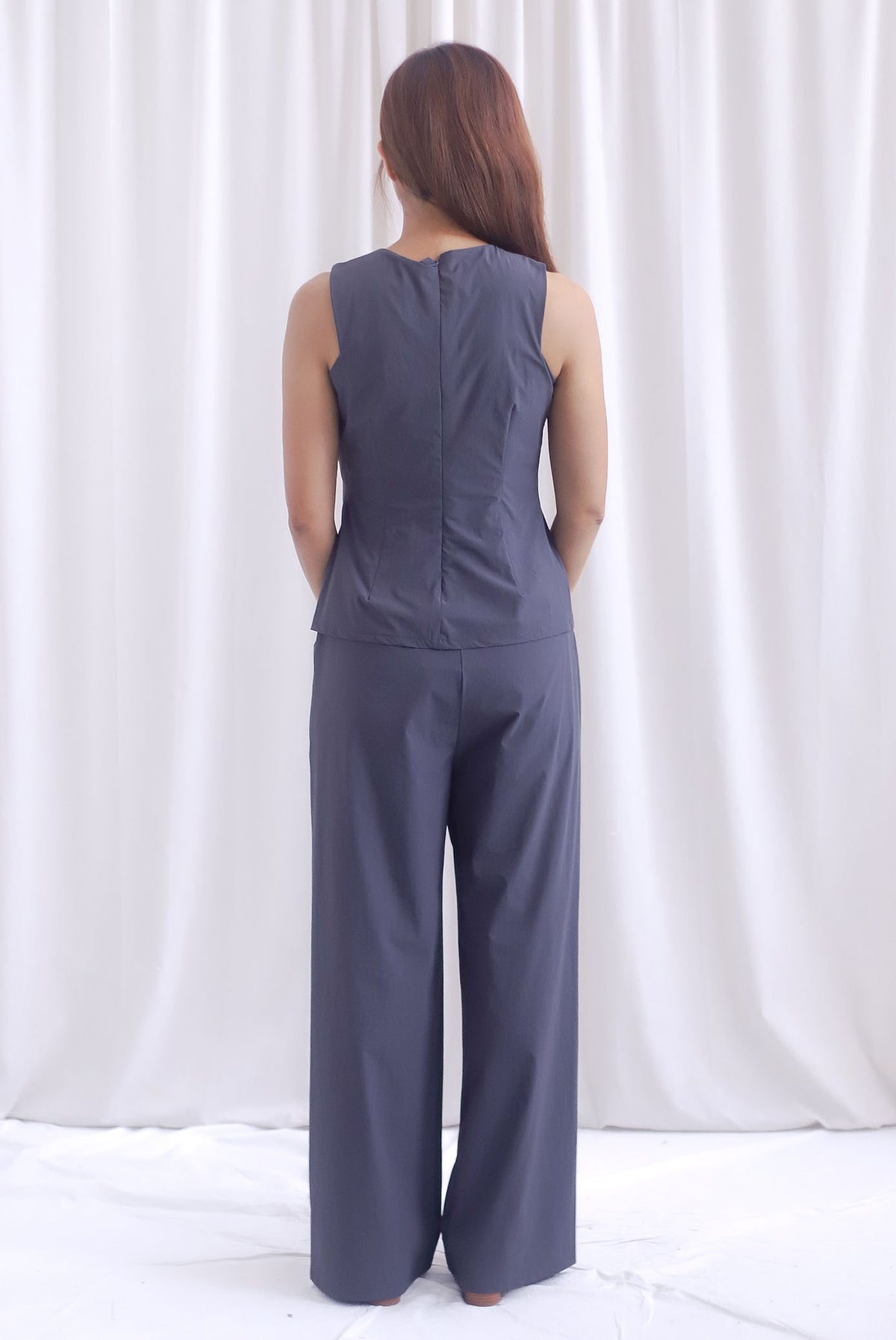 Estelle Pants In Charcoal Grey