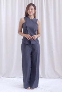 Estelle Pants In Charcoal Grey