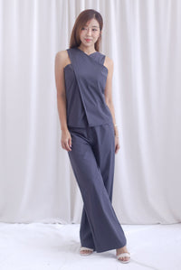 Estelle Pants In Charcoal Grey