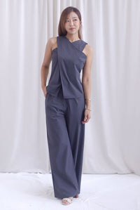 Estelle Pants In Charcoal Grey