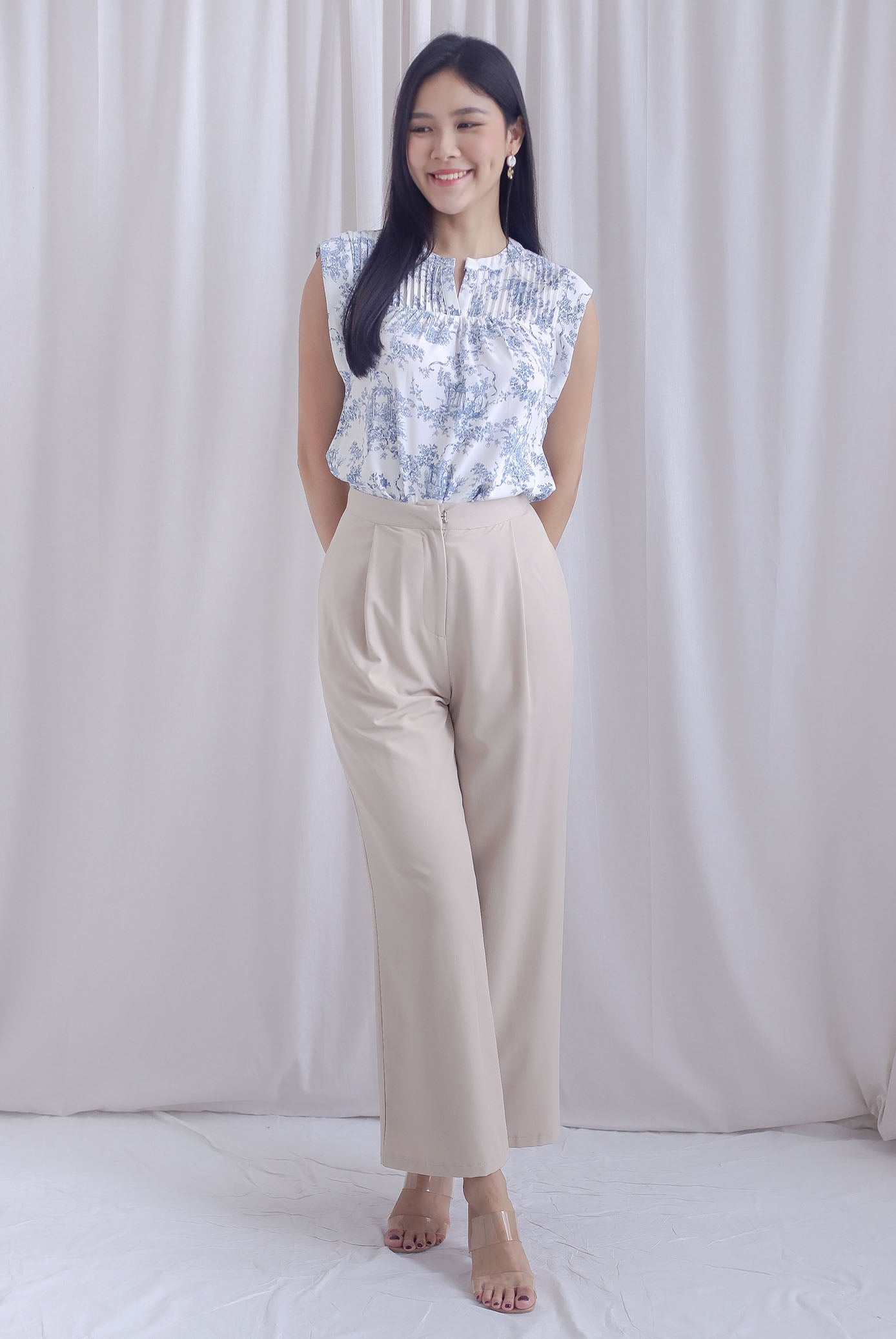 Evangeline Porcelain Work Top In Blue