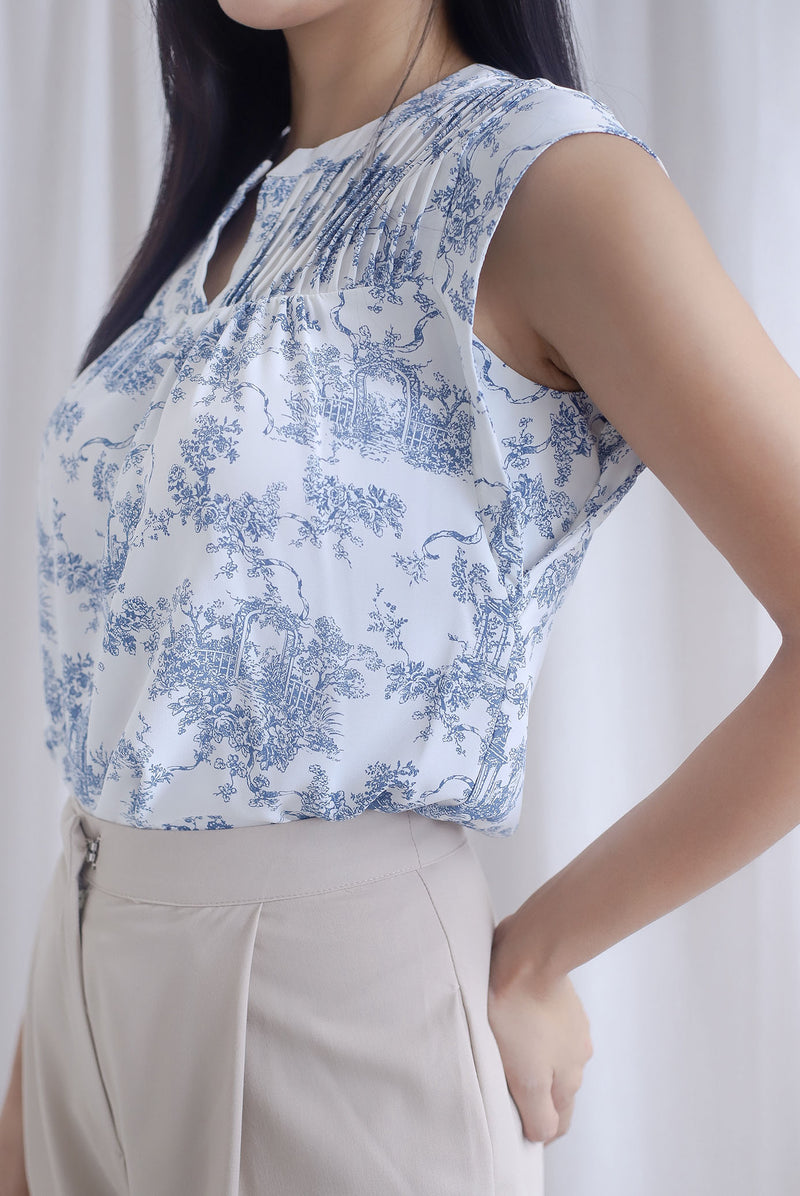 Evangeline Porcelain Work Top In Blue