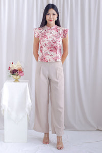Fate Porcelain Oriental Cheong Sam Top In Pink