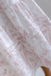 Fleur Double Spag Pleat Maxi Dress In Pink Porcelain