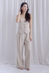 Gera Wide Leg Pants In Ecru