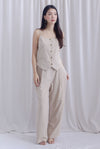 Gera Wide Leg Pants In Ecru