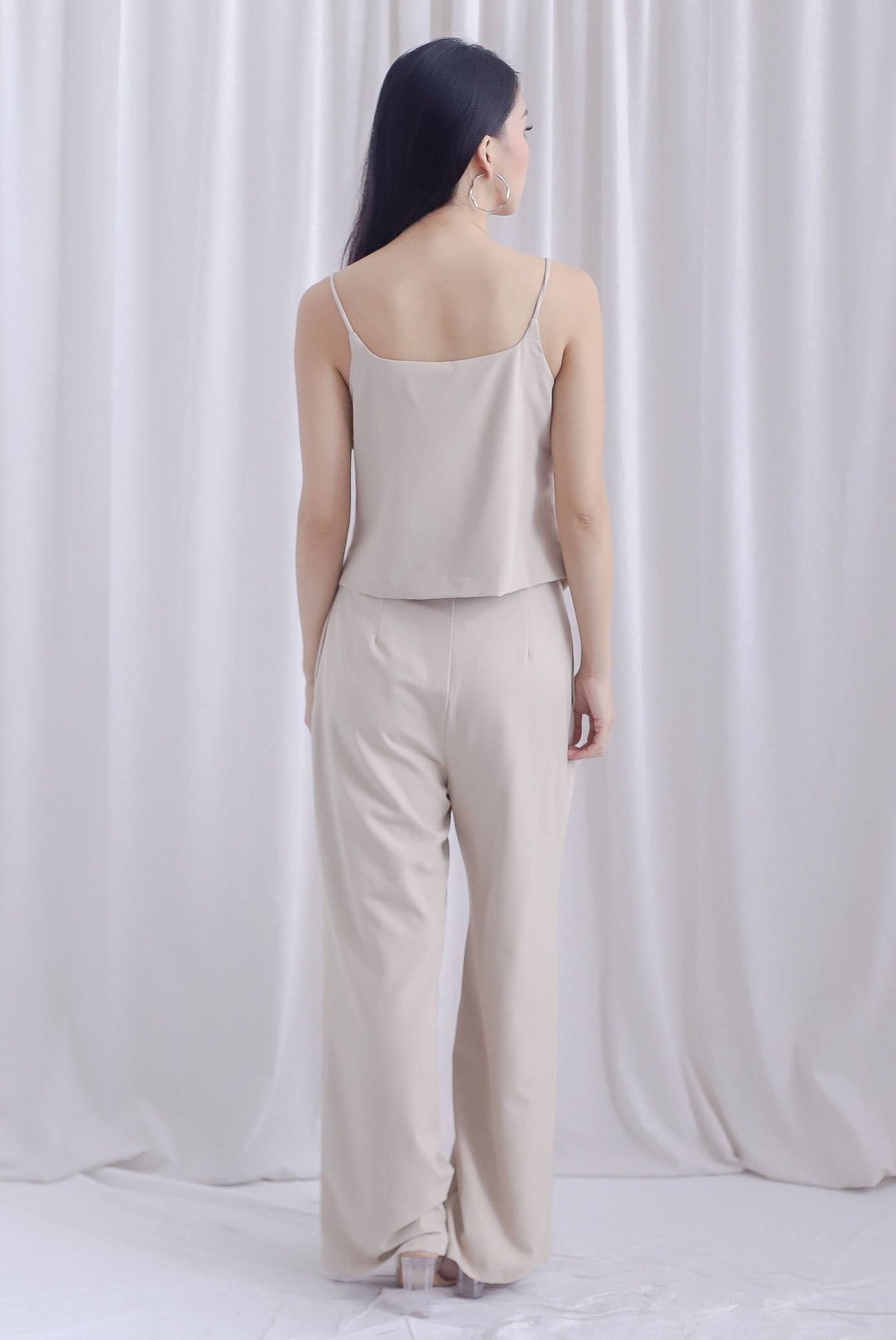 Gera Wide Leg Pants In Ecru