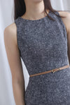 Gisele Tweed Top In Black