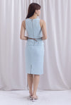 Gisele Tweed Top In Seafoam