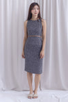 Gisele Tweed Work Skirt In Black