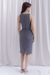 Gisele Tweed Work Skirt In Black