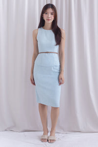 Gisele Tweed Work Skirt In Seafoam