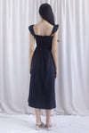 Henrietta Multi Way Smocked Maxi Dress In Black