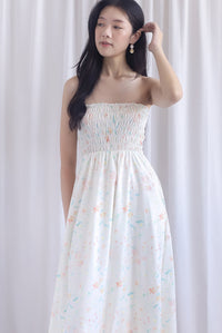 Henrietta Multi Way Smocked Maxi Dress In Sweet Floral