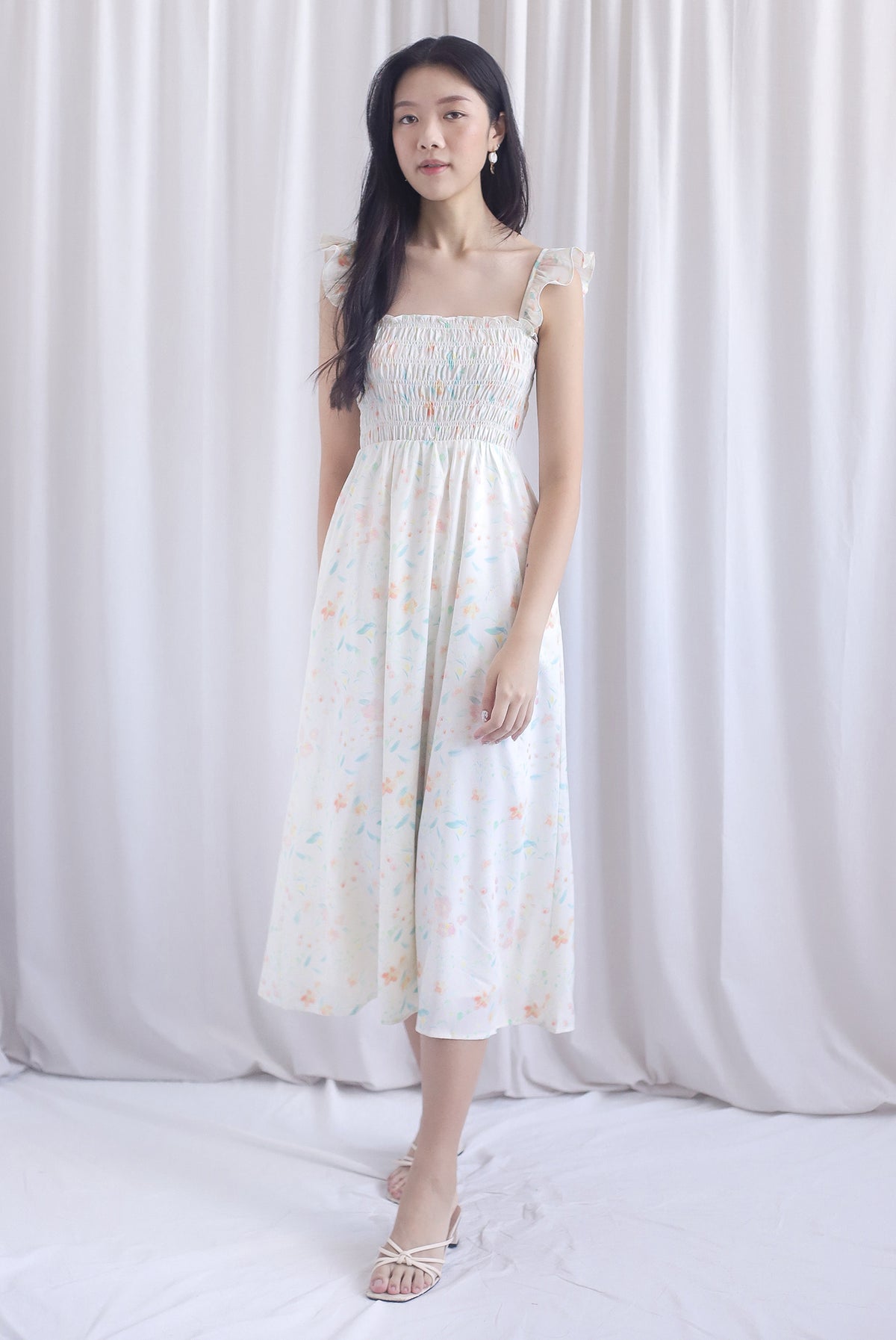 Henrietta Multi Way Smocked Maxi Dress In Sweet Floral
