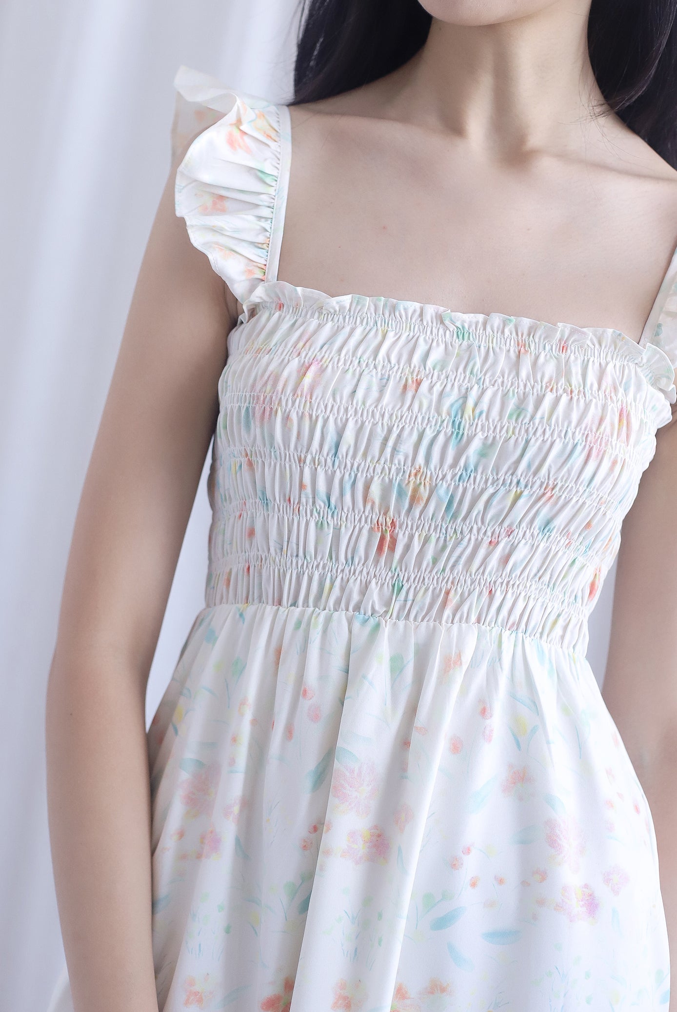 Henrietta Multi Way Smocked Maxi Dress In Sweet Floral The Design Closets Henrietta Multi Way Smocked Maxi Dress In Sweet Floral The Design Closets