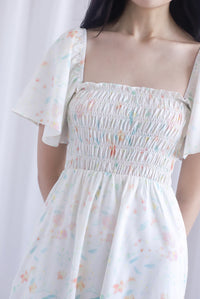 Henrietta Multi Way Smocked Maxi Dress In Sweet Floral