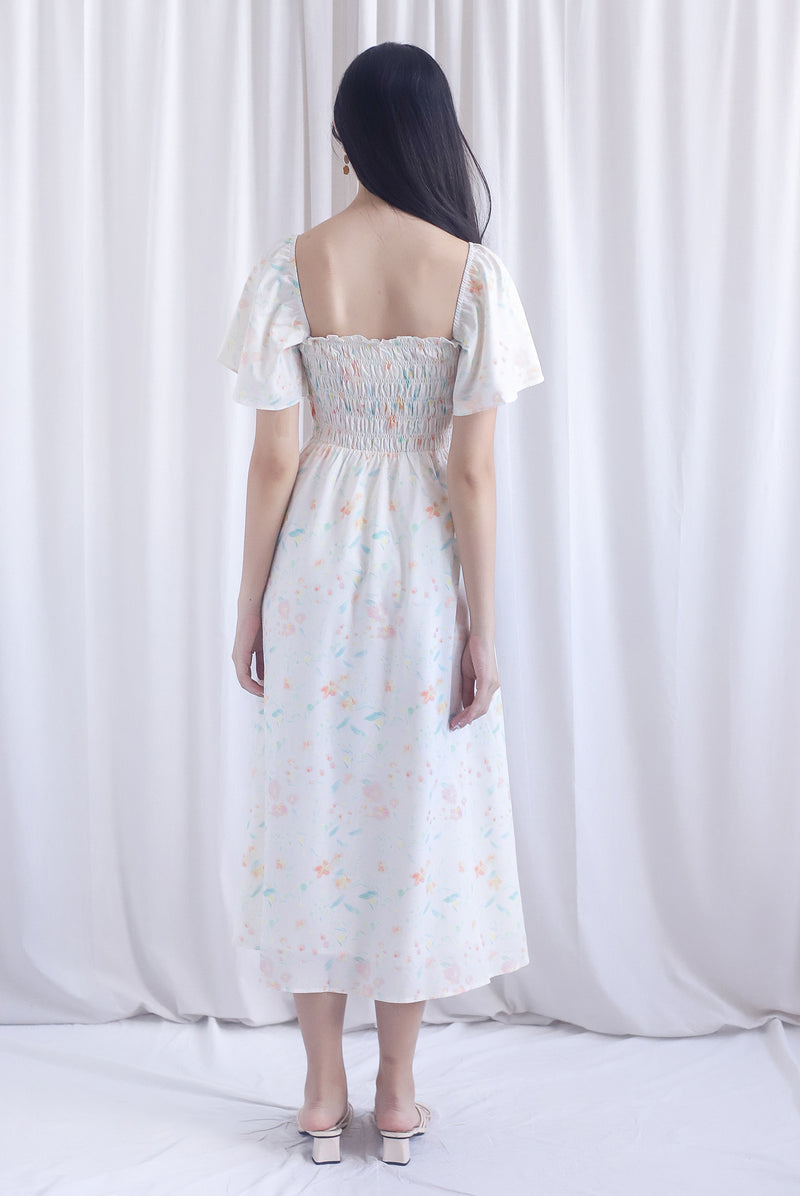 Henrietta Multi Way Smocked Maxi Dress In Sweet Floral