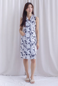 Ingrid Rose Buttons Trench Midi Dress In Black