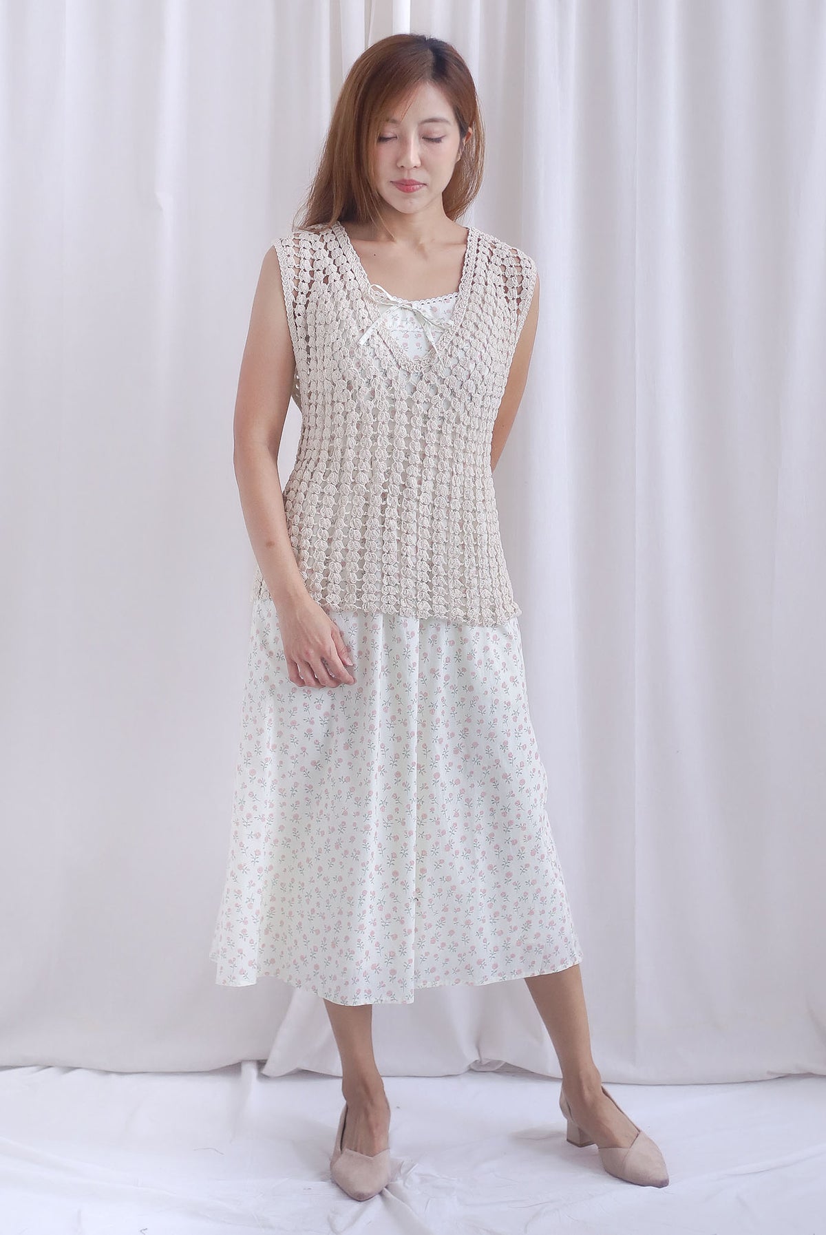 Jessica V Neckline Crochet Top