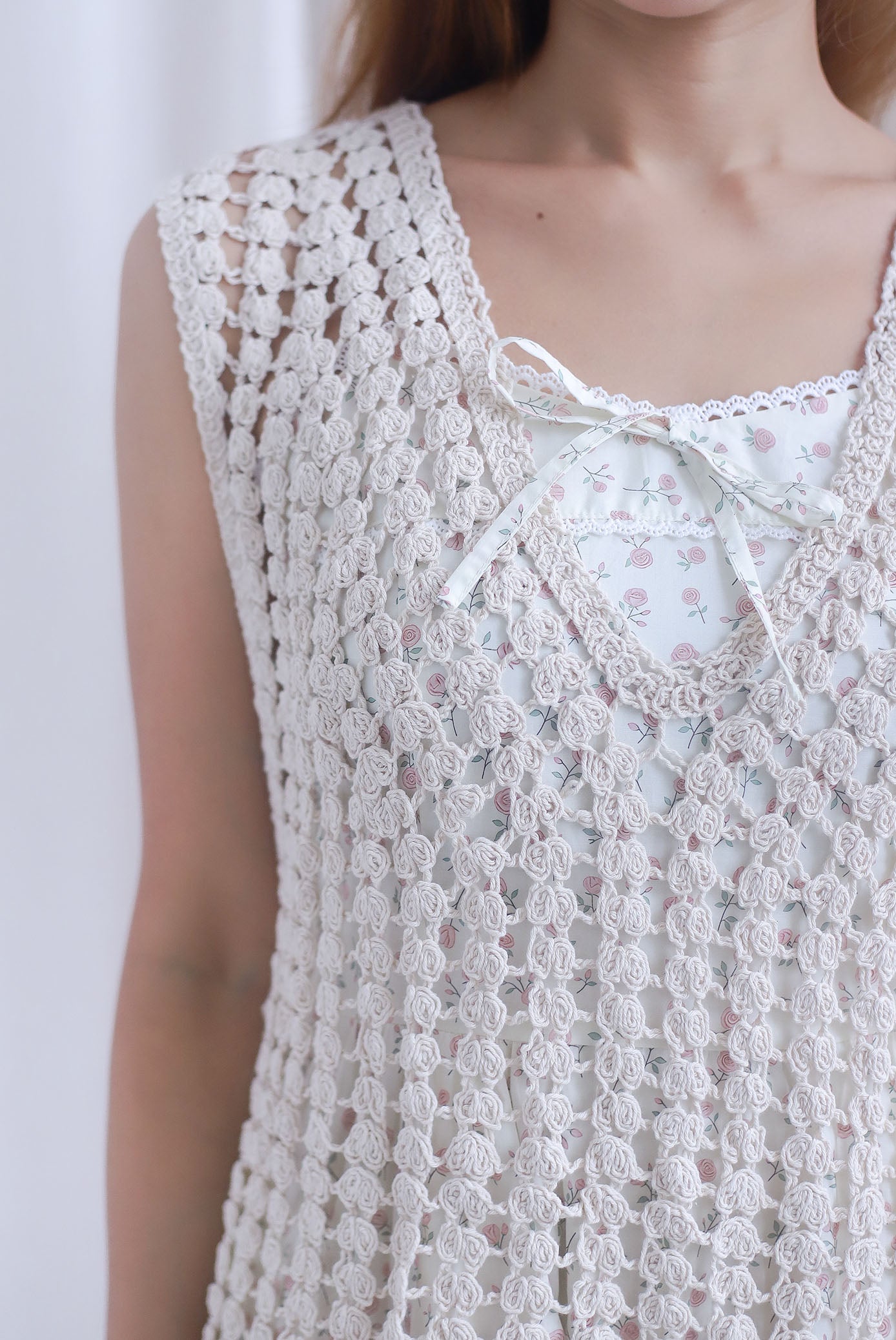 Jessica V Neckline Crochet Top